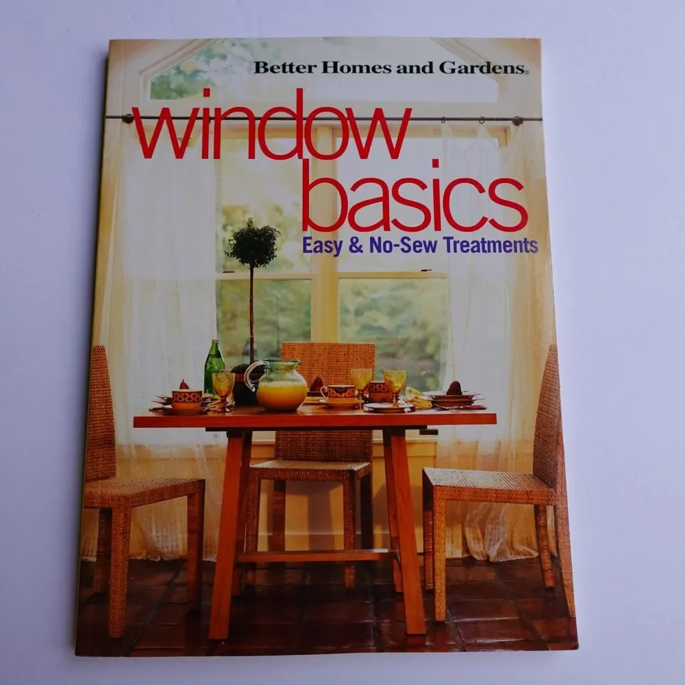 Lot of 2 Books: Window Basics & The Complete Book of Curtains, Drapes and Blinds